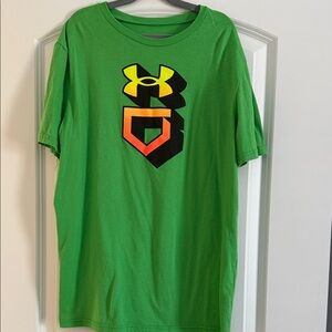 Under Armour Bright Green Tee with Bold Logo